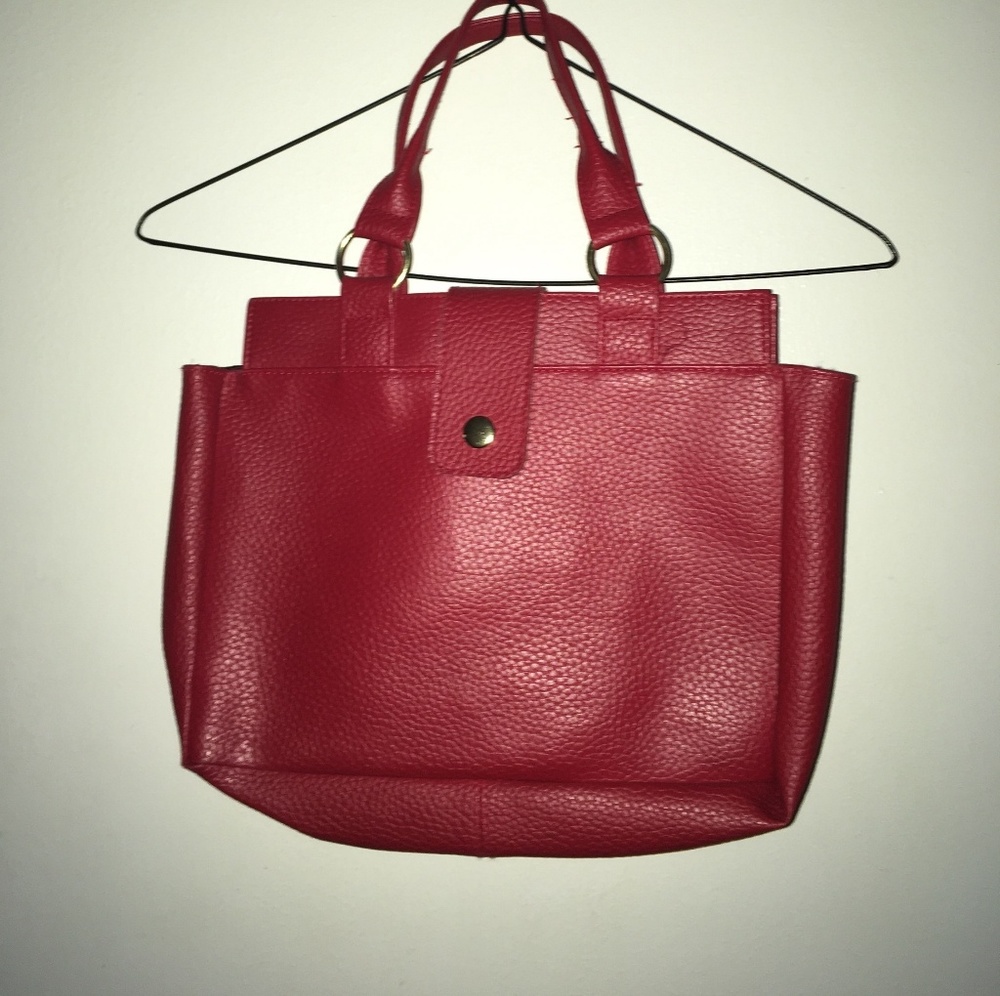 Deep red purse